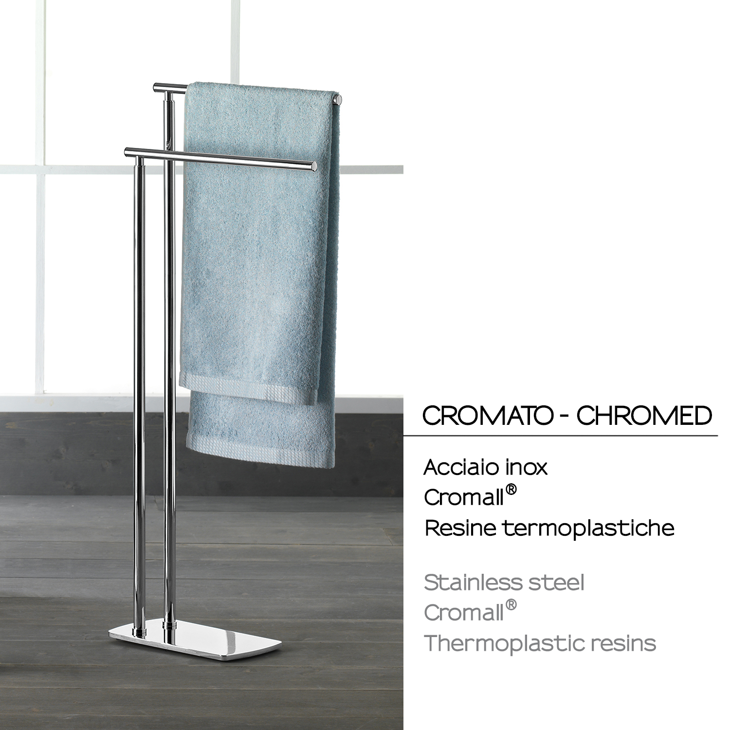 gedy-florida-porte-serviettes-sur-pied-chrome image 3
