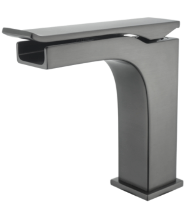 hudor-permesse-robinet-lavabo-gunmetal-bec-cascade image 1