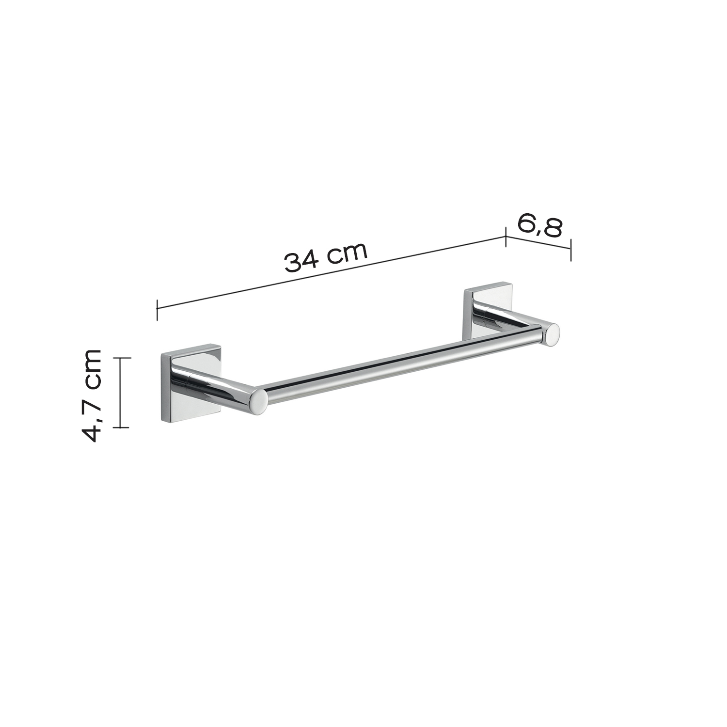gedy-fuji-porte-serviette-30-cm-chrome image 4