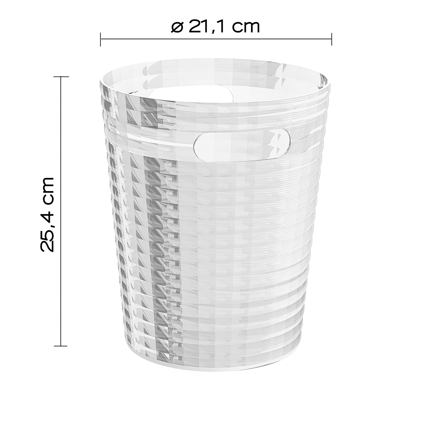 gedy-glady-poubelle-6-6-l-transparente-poser image 2