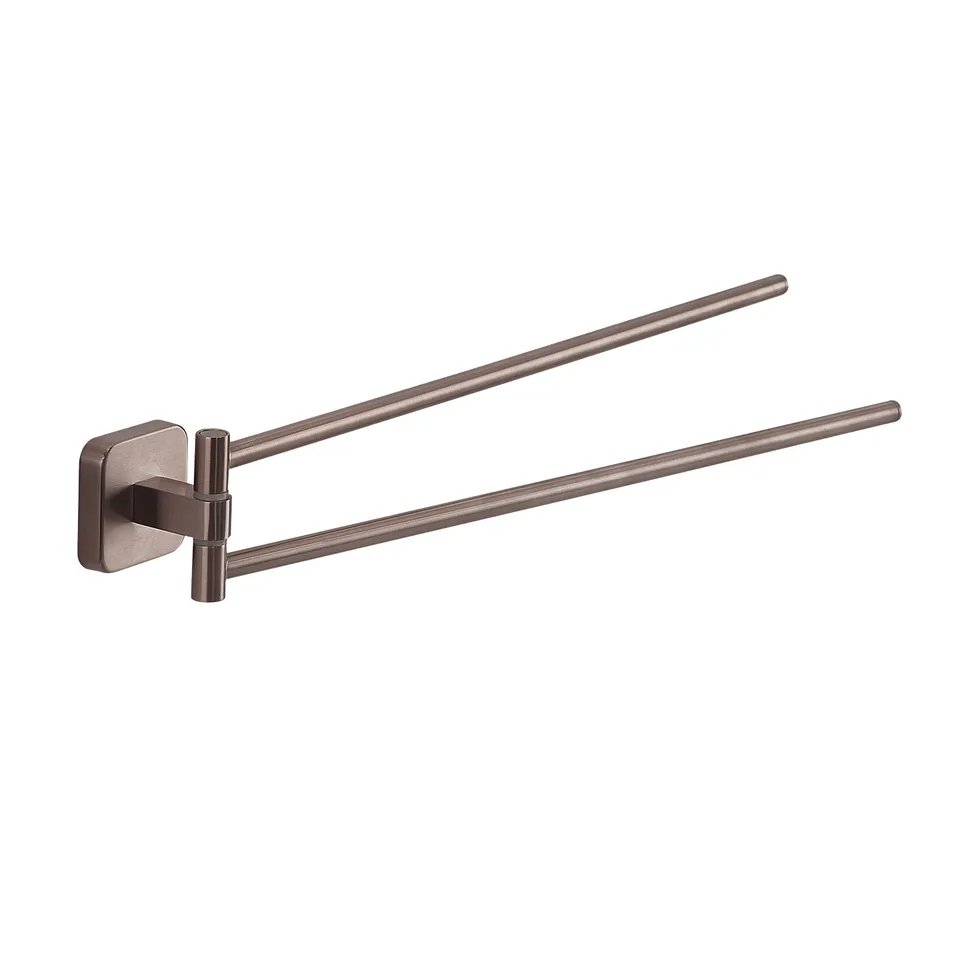 gedy-tonga-porte-serviette-r-glable-or-rose-fixer image 1