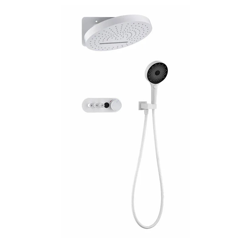 hudor-essential-ensemble-douche-thermostatique-noir-mat-encastr image 2