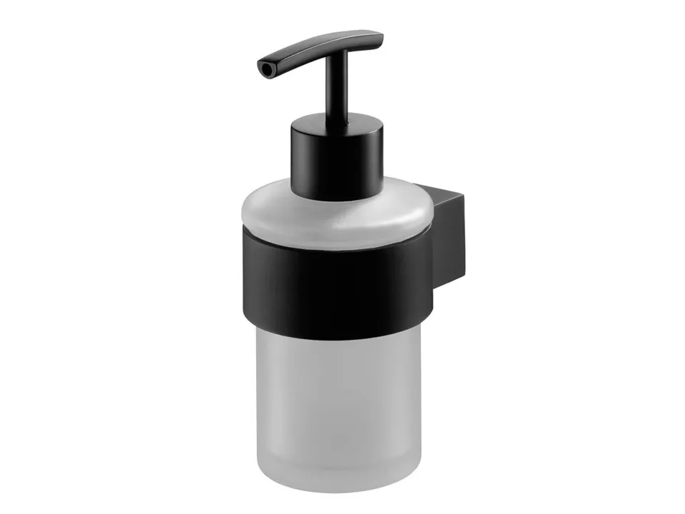 bisk-futura-black-distributeur-savon-liquide-noir-poser image 1