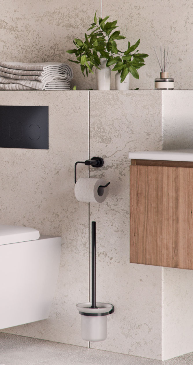 bisk-go-pot-balai-balayette-wc-noir-mat image 3