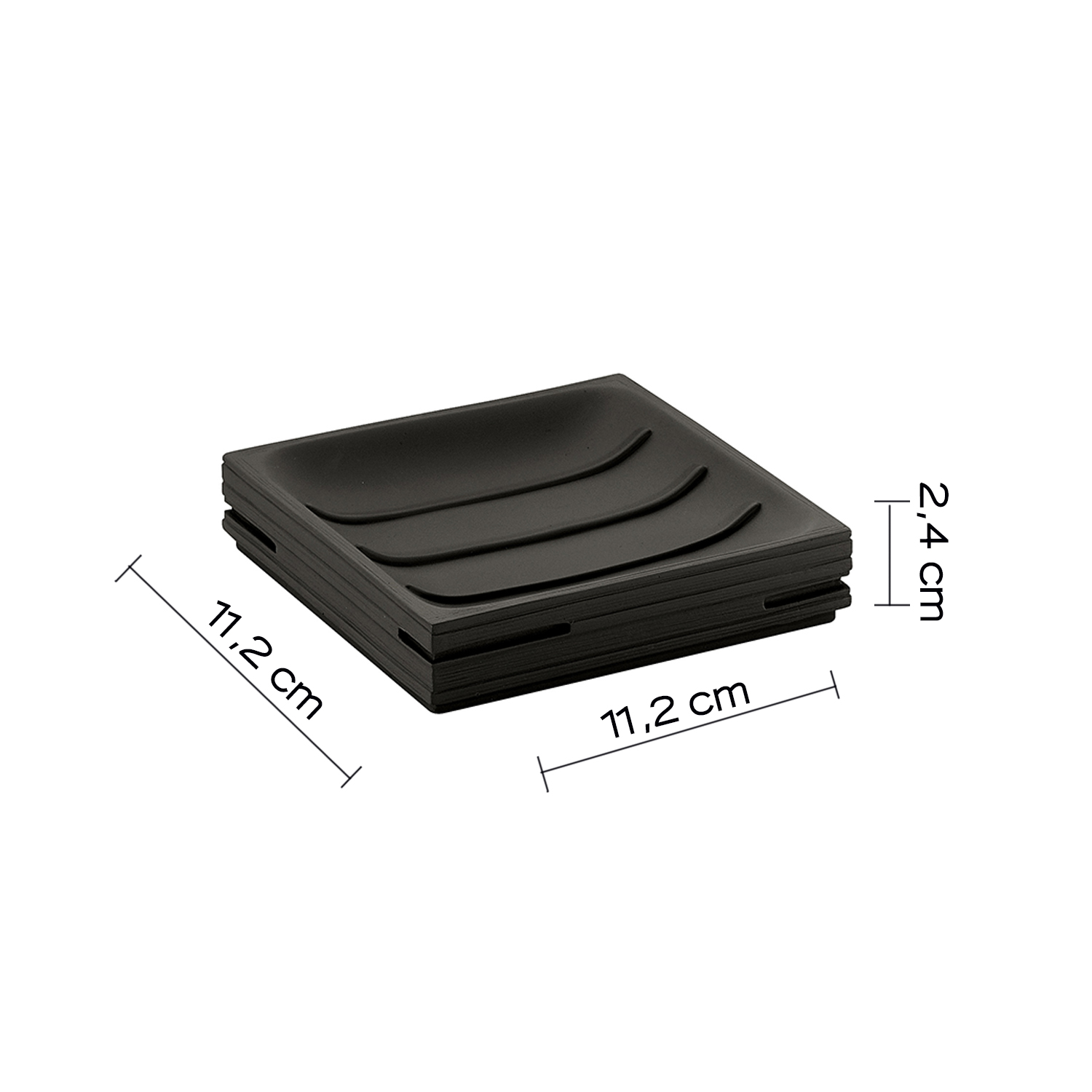 gedy-quadrotto-porte-savon-noir-salle-de-bain image 2