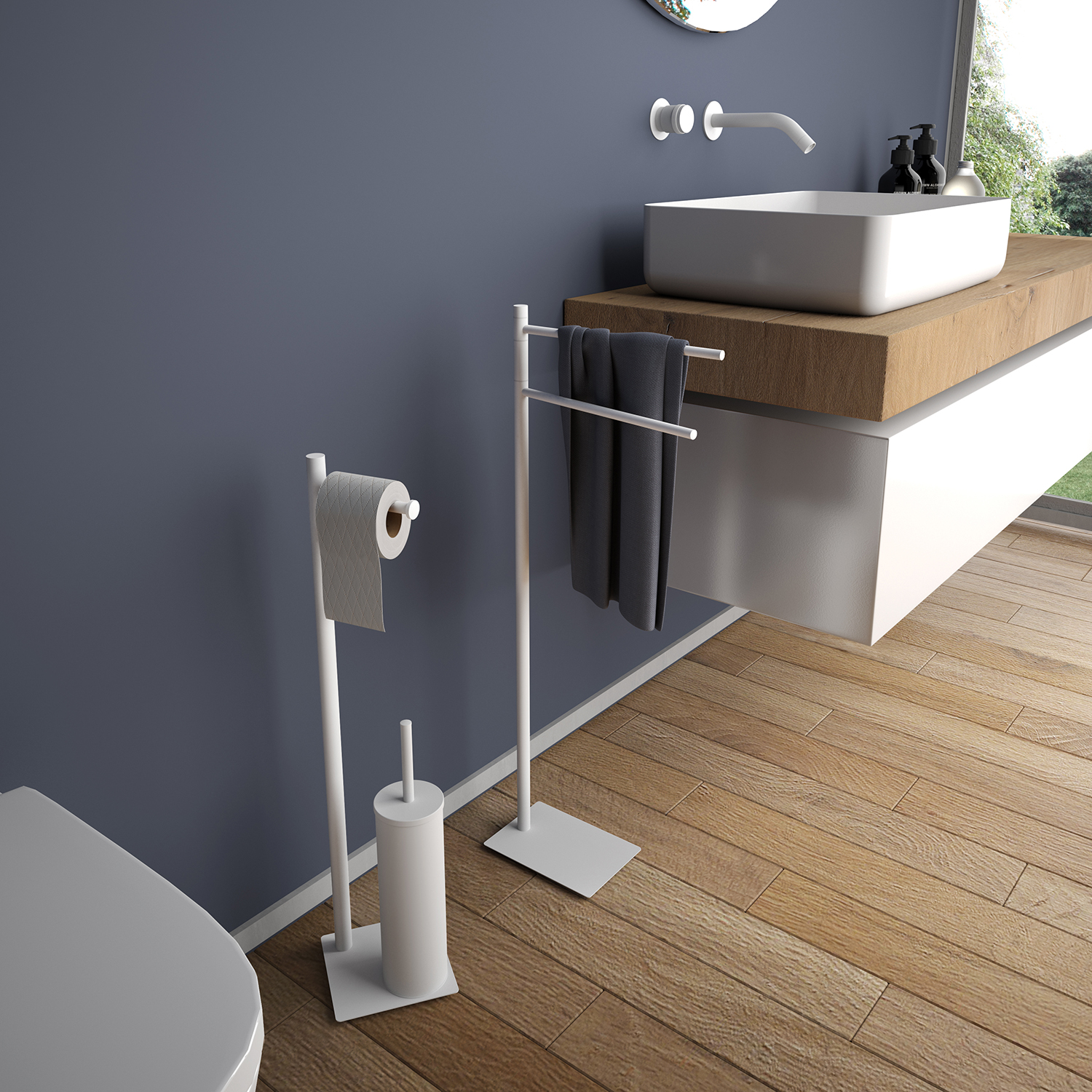 gedy-trilly-ensemble-porte-papier-et-brosse-wc-blanc image 3