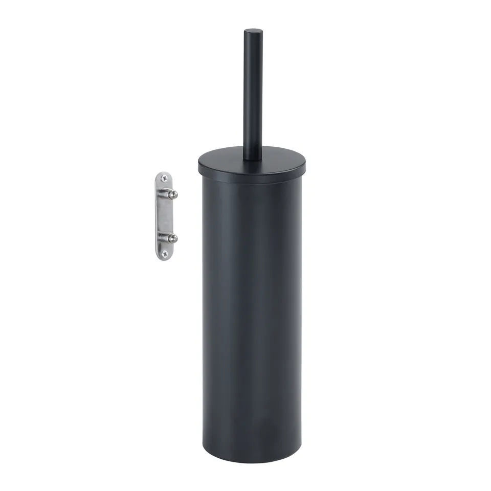 gedy-flip-porte-balayette-wc-mural-noir-mat image 1