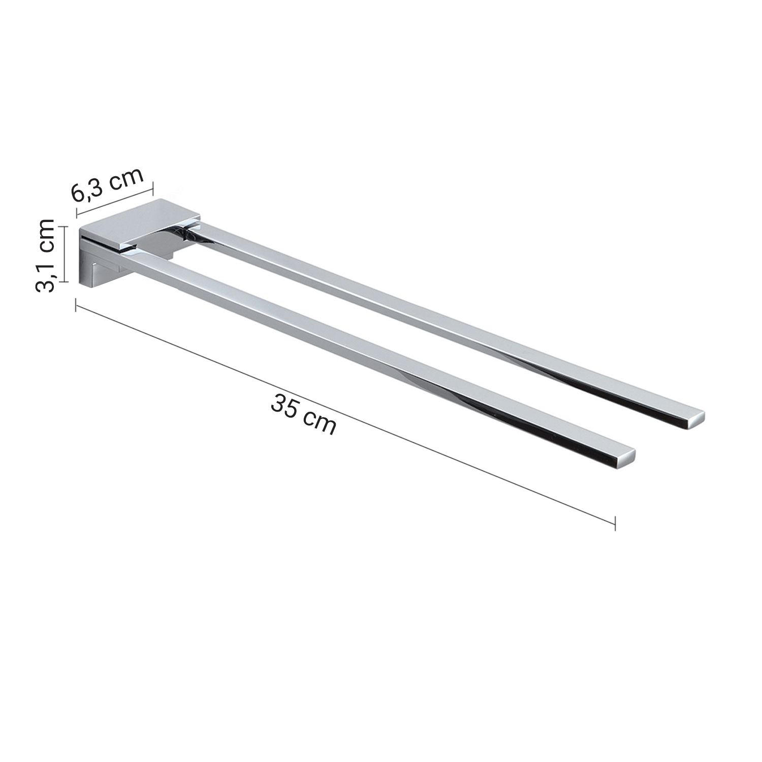 gedy-kansas-porte-serviette-fixe-chrome image 2