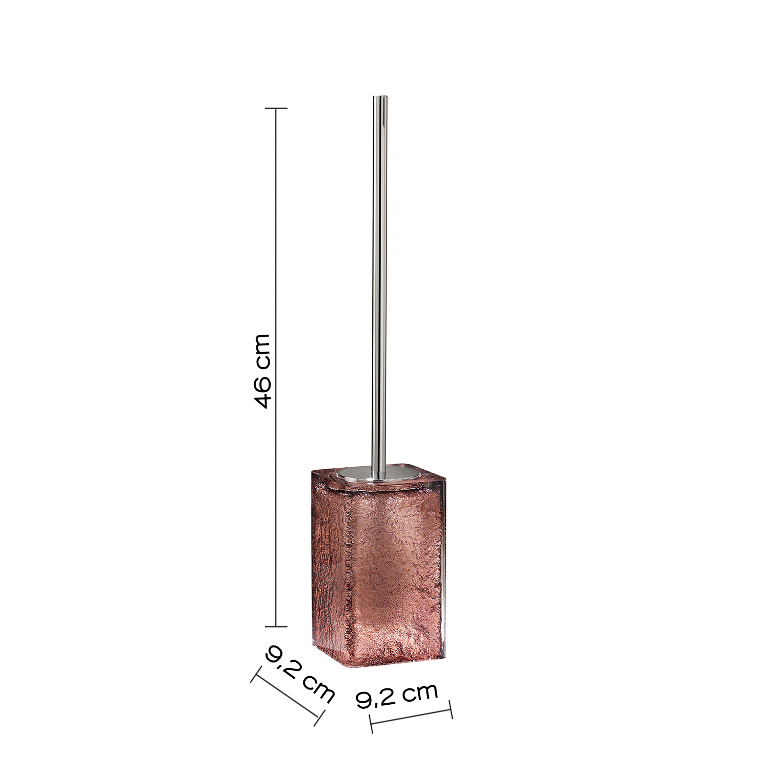 gedy-giulia-porte-brosse-wc-brun-poser image 2