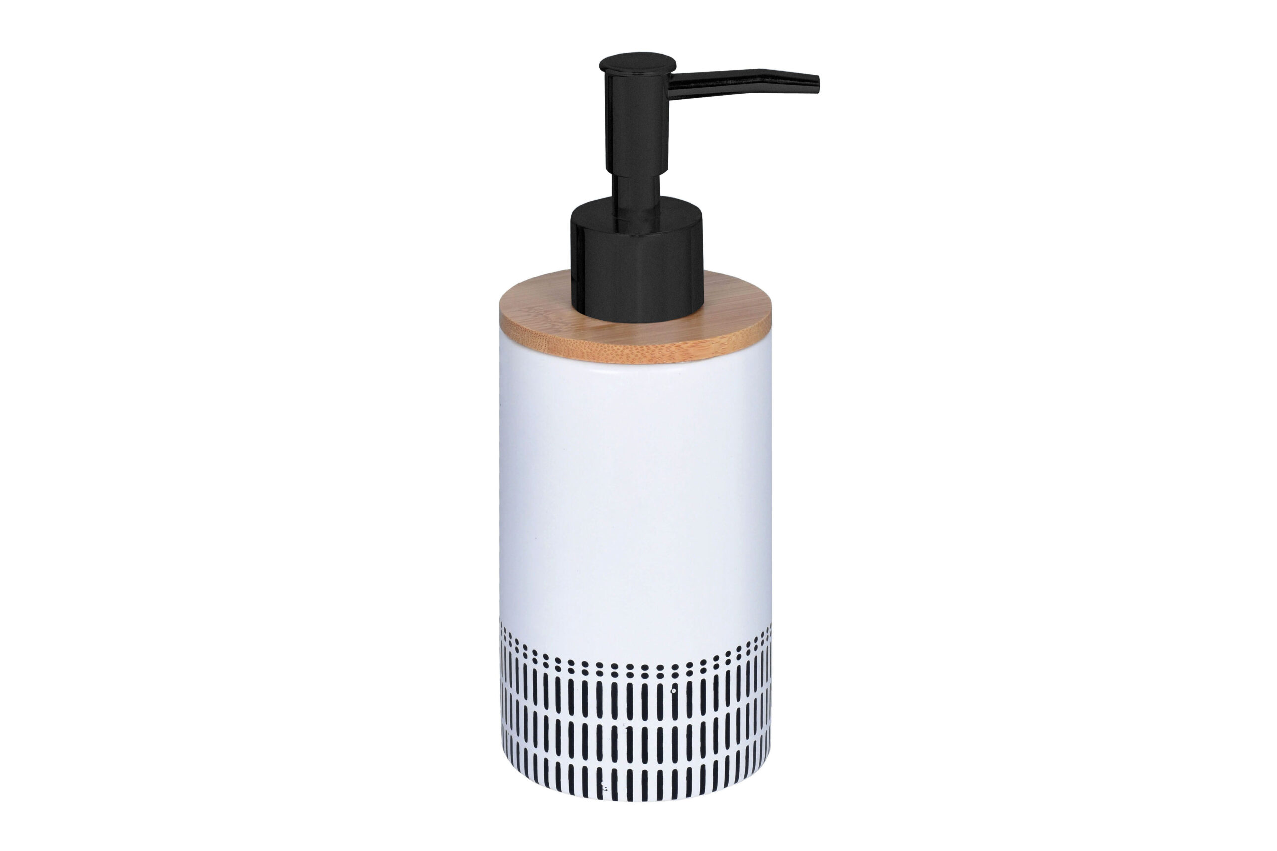 bisk-etno-distributeur-de-savon-liquide-mural-noir image 1