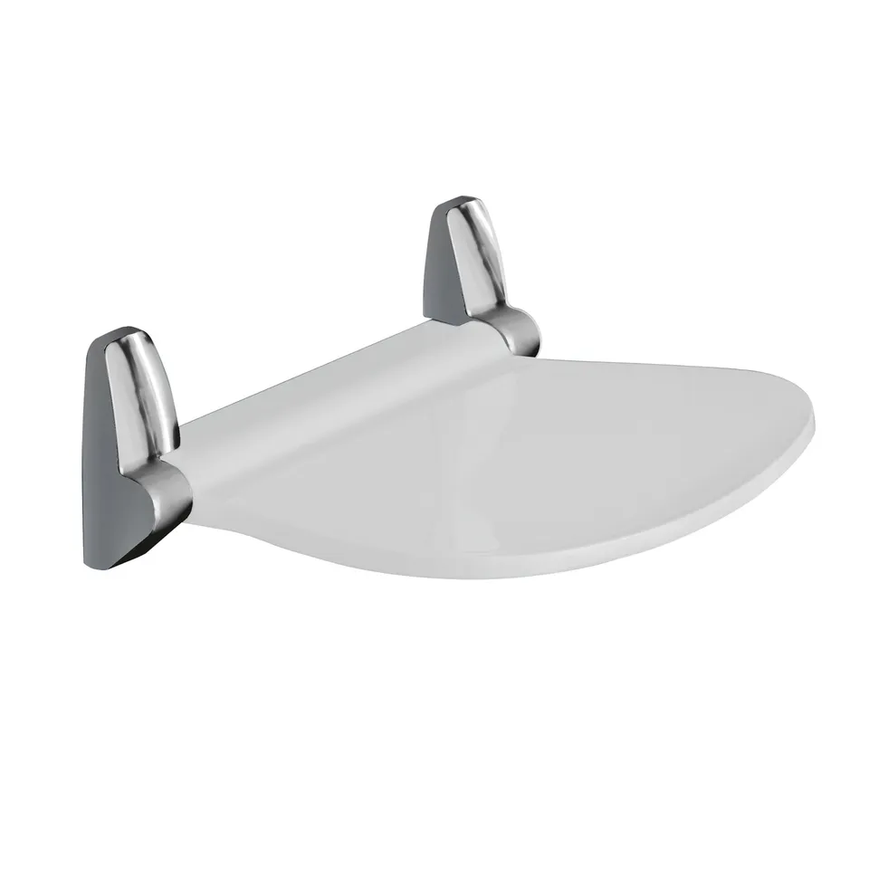 gedy-sound-si-ge-de-douche-repliable-blanc-chrome image 1