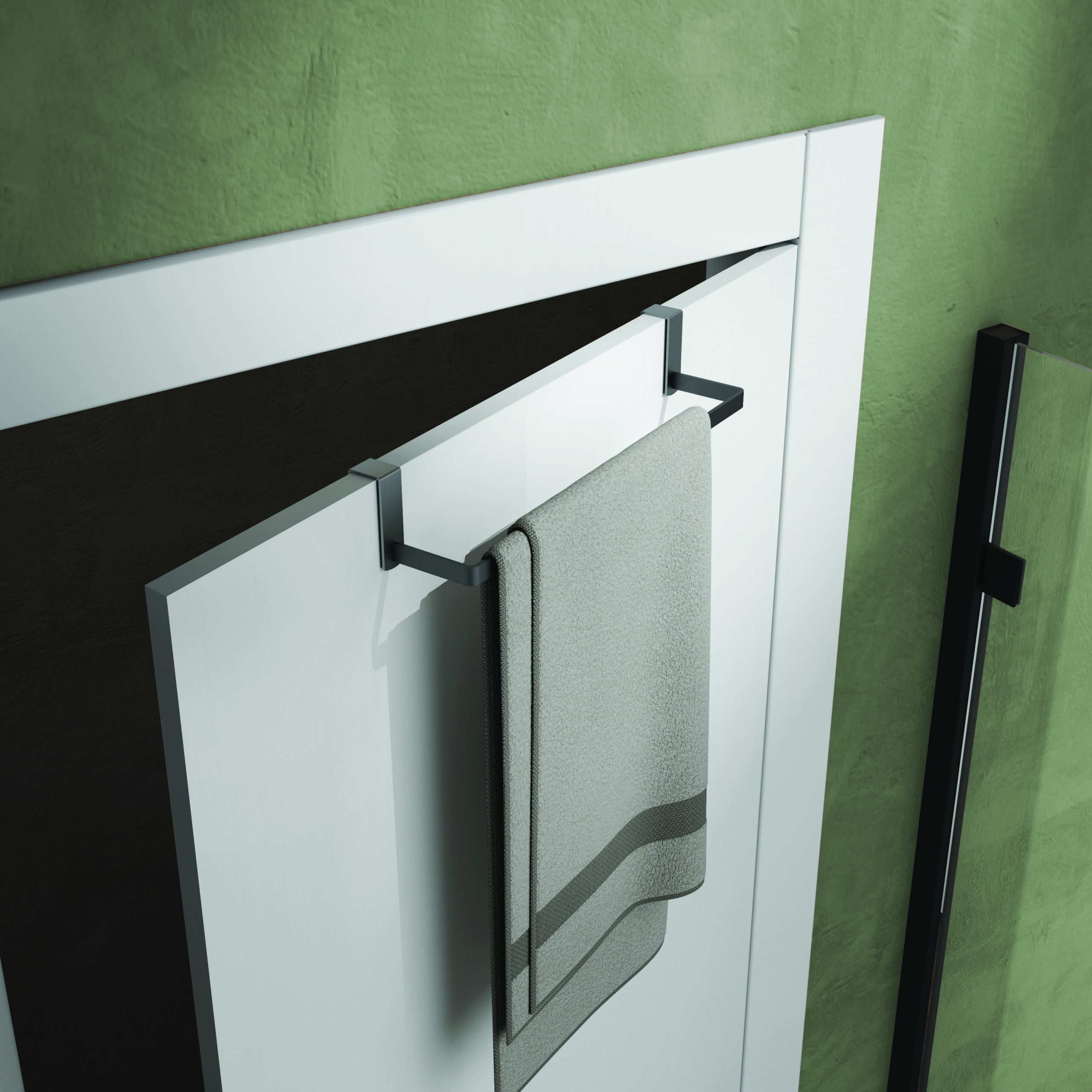 gedy-tosca-porte-serviettes-dessus-porte-gun-metal image 4