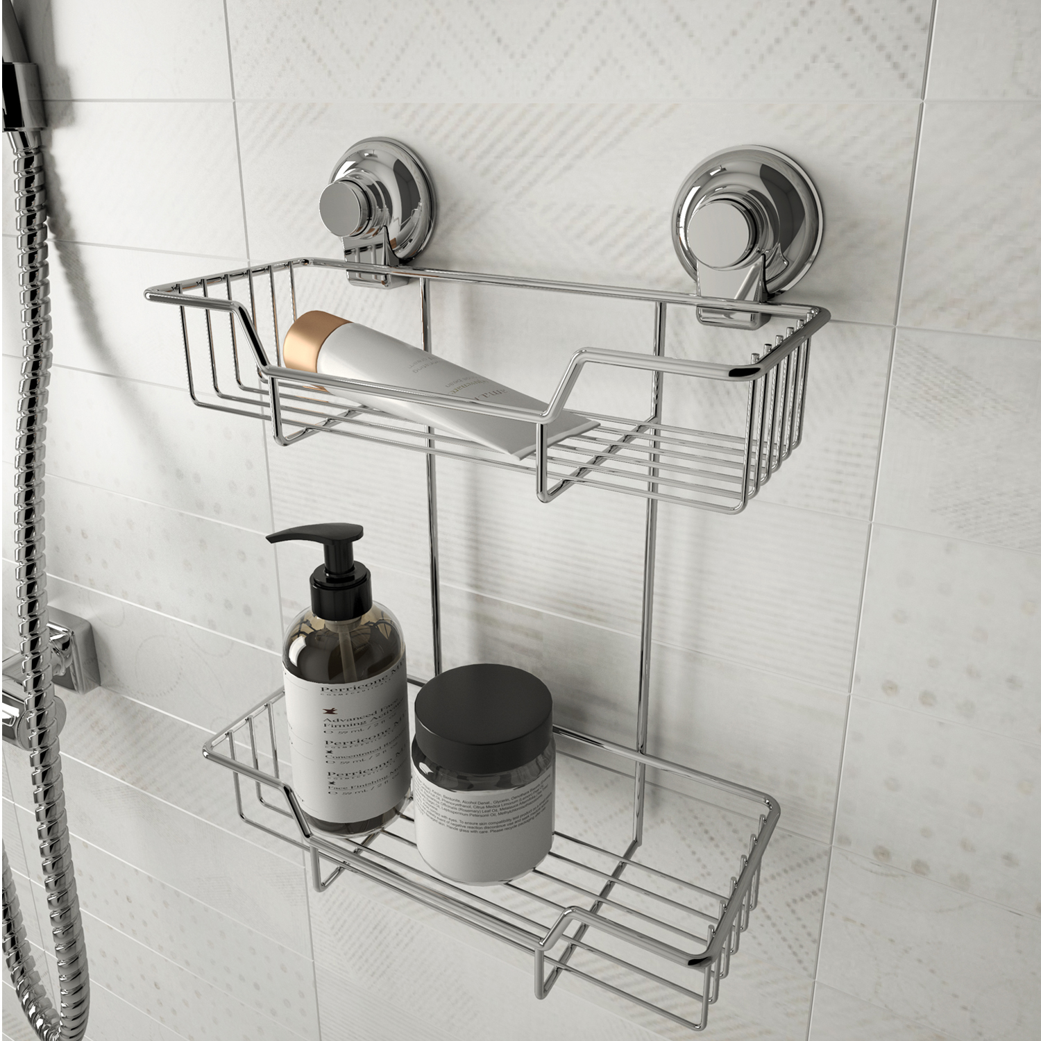 gedy-hot-porte-objets-douche-double-fil-chrome image 3