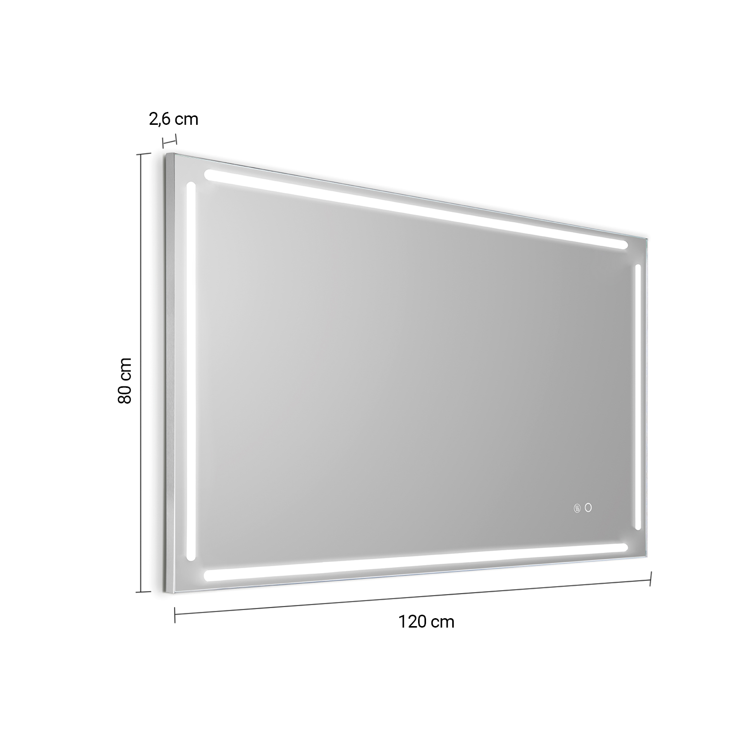 gedy-paul-miroir-120x80-cadre-bross image 2