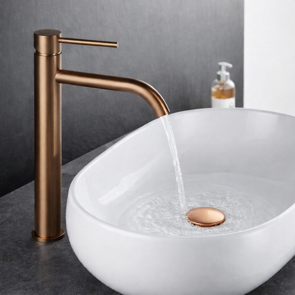 hudor-p-n-e-055-robinet-lavabo-rose-dor-haut image 4