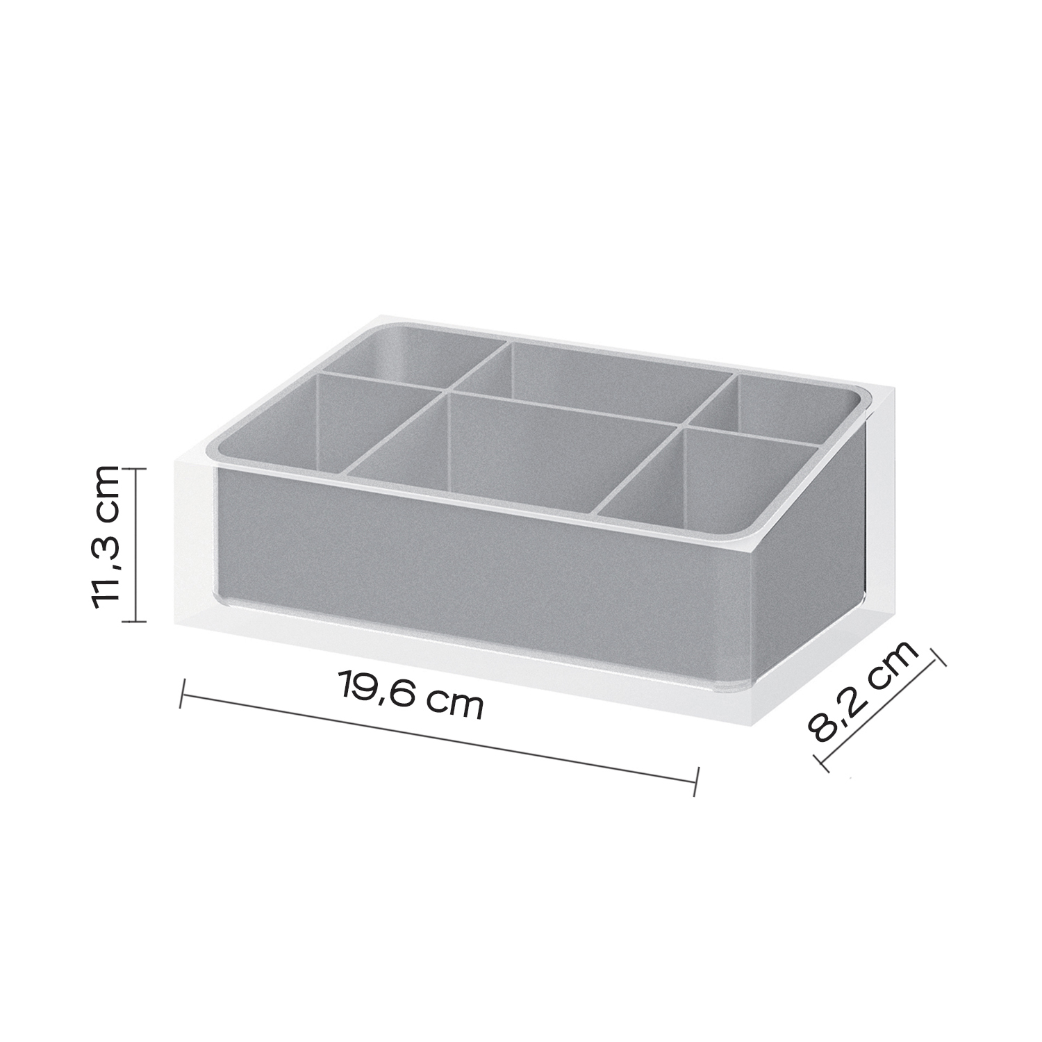 gedy-rainbow-organisateur-salle-de-bain-argent image 2