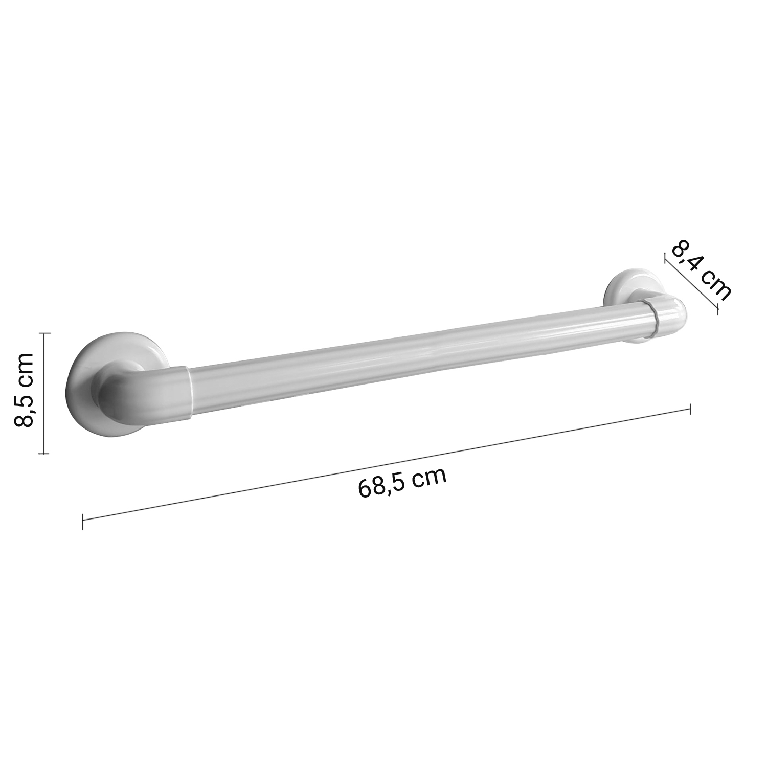 gedy-friend-barre-d-appui-60-cm-blanc image 2