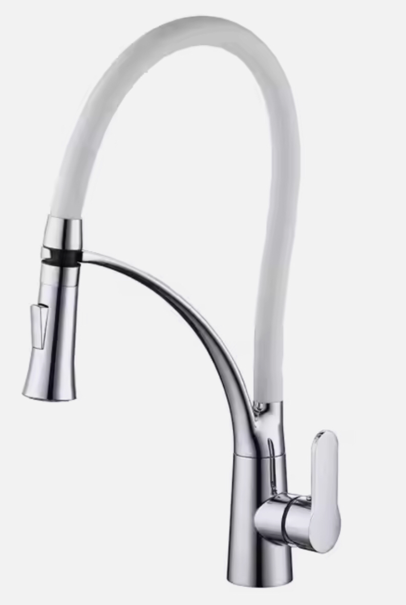 hudor-argolide-mitigeur-cuisine-chrom-douchette-extractible-laiton image 1