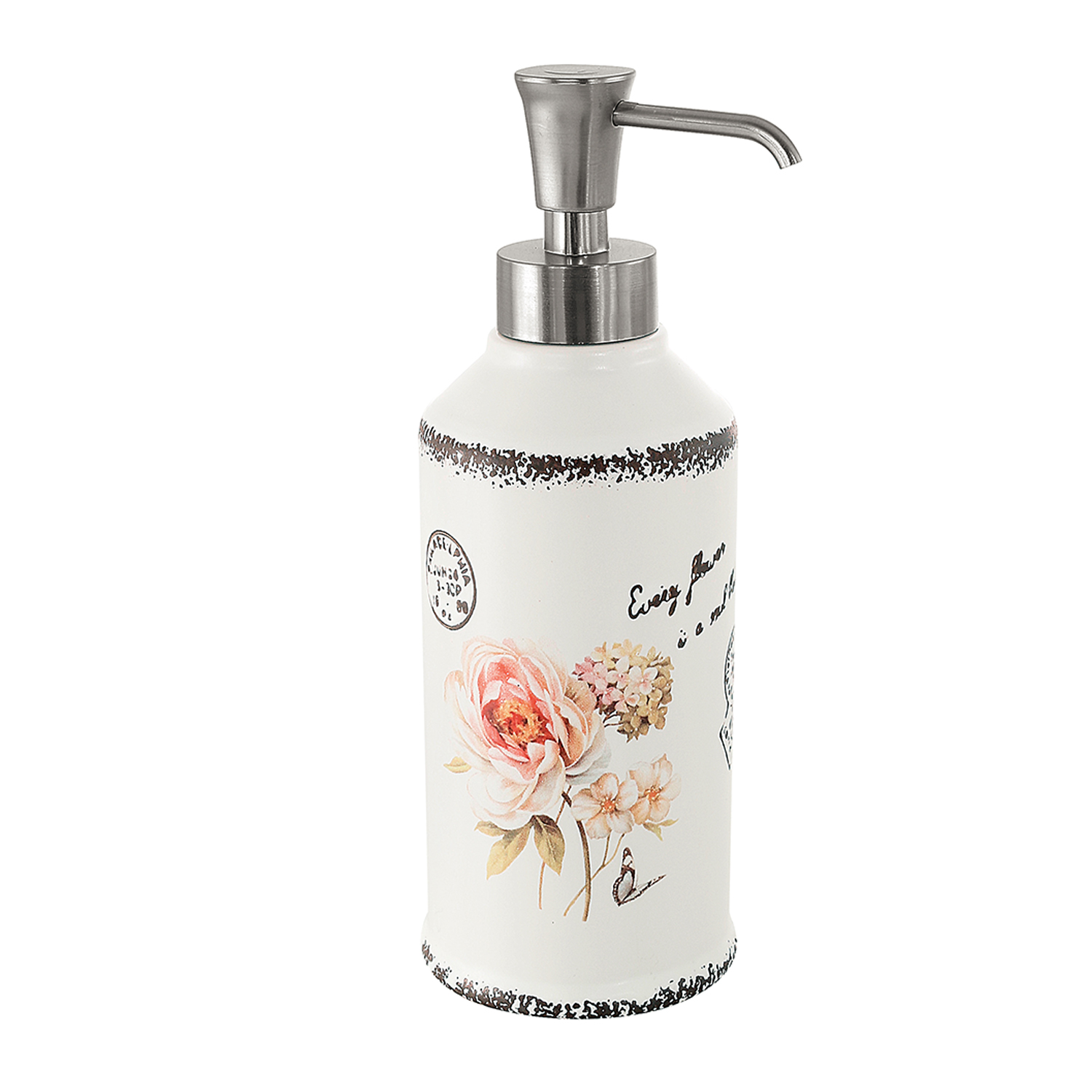 gedy-clothilde-distributeur-de-savon-blanc-poser image 1