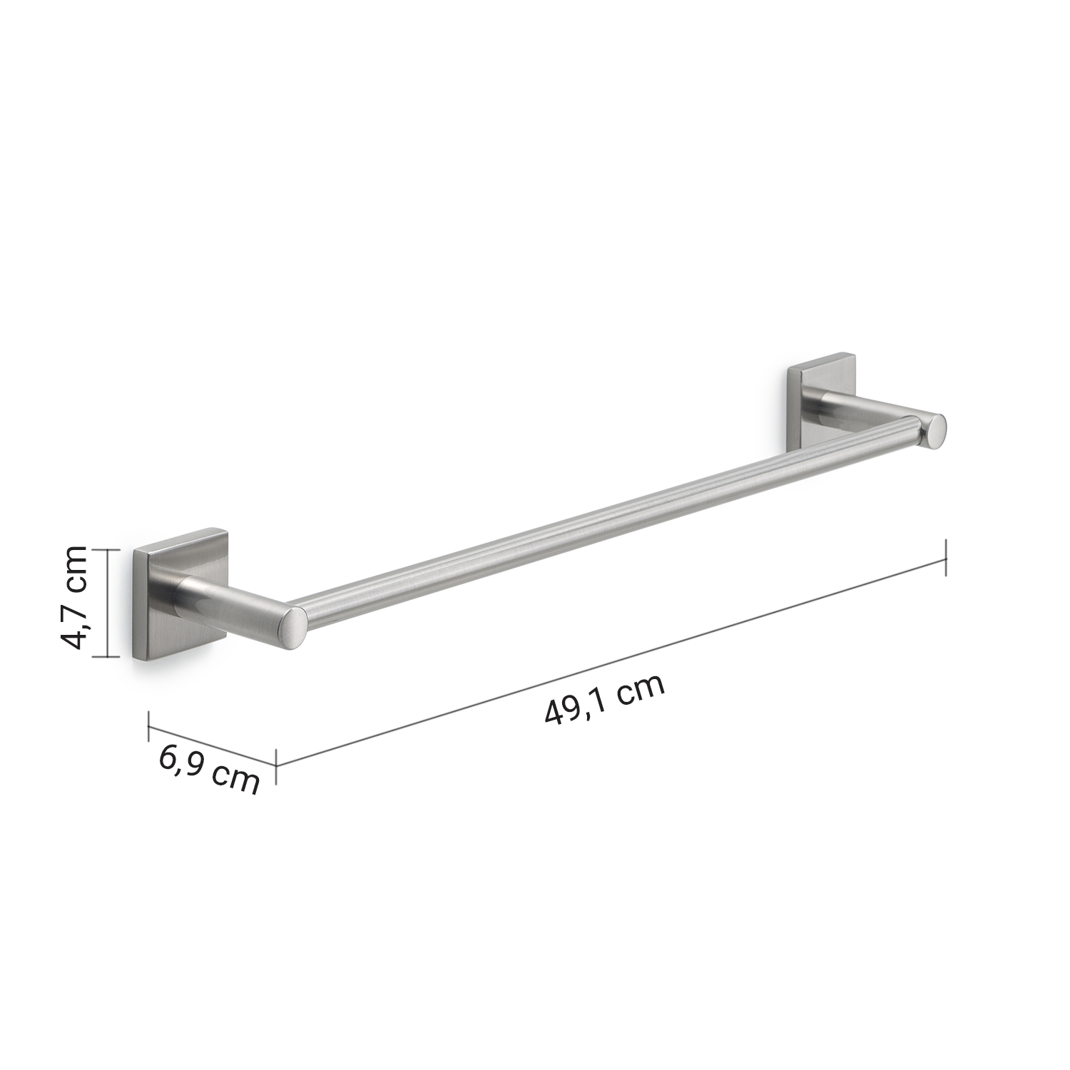 gedy-fuji-porte-serviettes-45-cm-bross-mural image 2