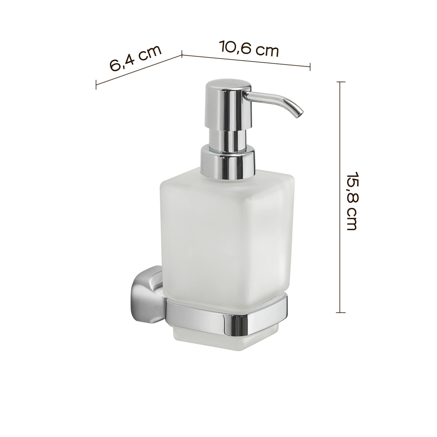 gedy-stelvio-distributeur-de-savon-mural-chrome image 2