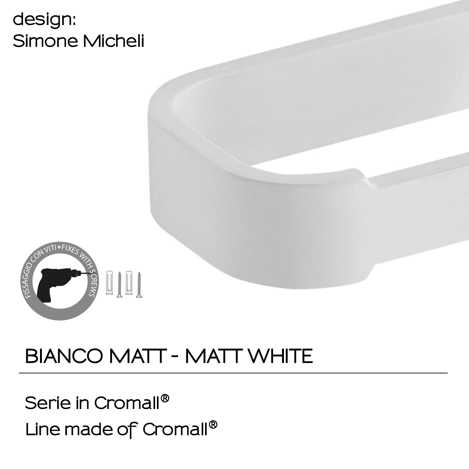 gedy-outline-porte-rouleau-wc-blanc-mat image 4