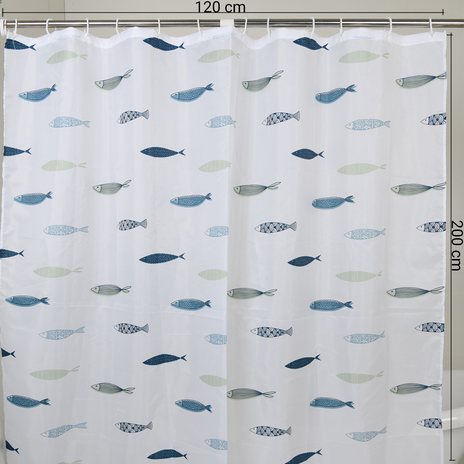 gedy-greece-rideau-douche-120x200-cm-bleu image 2