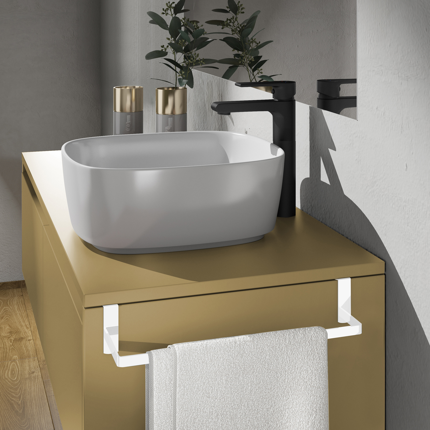 gedy-tosca-porte-serviettes-dessus-de-porte-blanc image 4