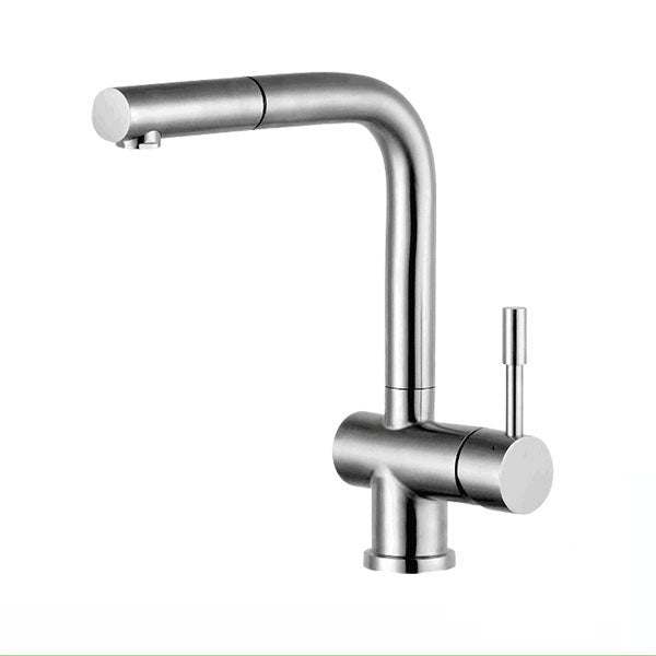 hudor-rymanthe-mitigeur-cuisine-nickel-douchette image 1