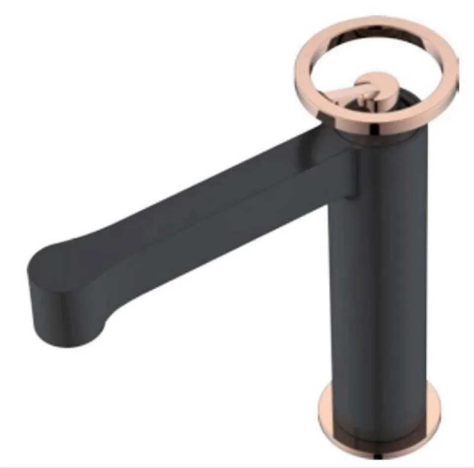 hudor-p-n-e-029-robinet-lavabo-noir-rose-dor image 1