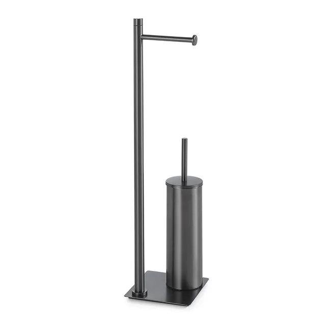gedy-trilly-ensemble-wc-porte-papier-brosse-gun-metal image 1