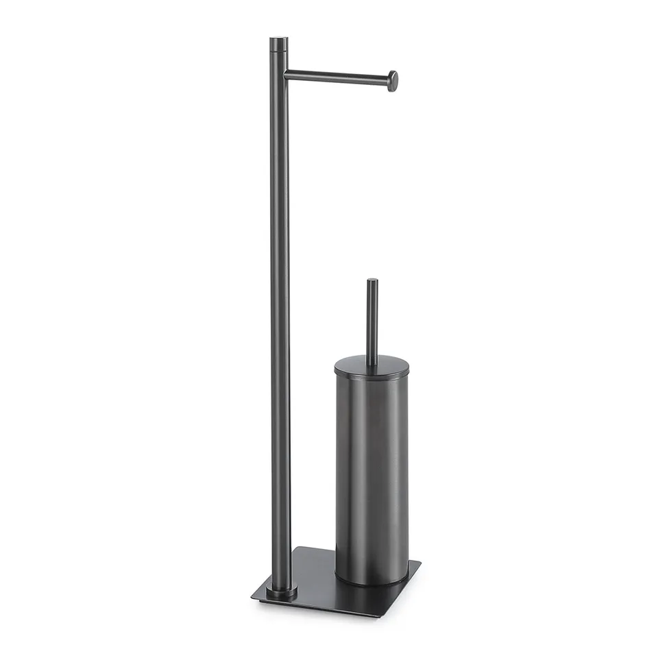 gedy-trilly-ensemble-wc-porte-papier-brosse-gun-metal image 1