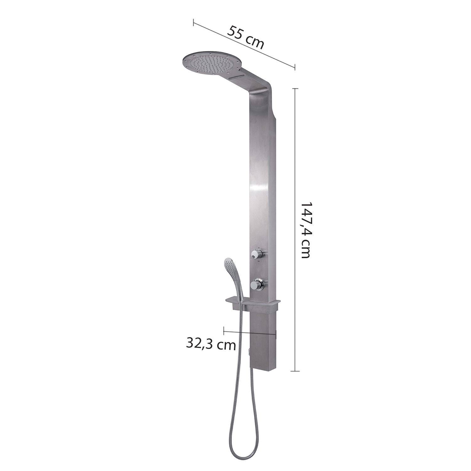 gedy-wellness-02-panneau-douche-inox-bross image 2