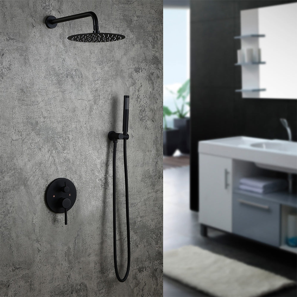 hudor-c-phise-sc86-douche-encastr-e-noir-mat-400-mm image 2