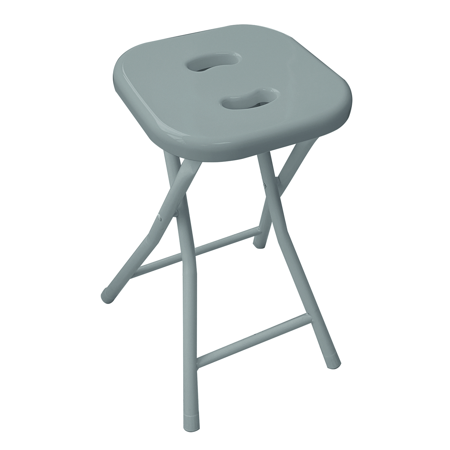 gedy-co76-tabouret-repliable-gris-salle-de-bain image 1