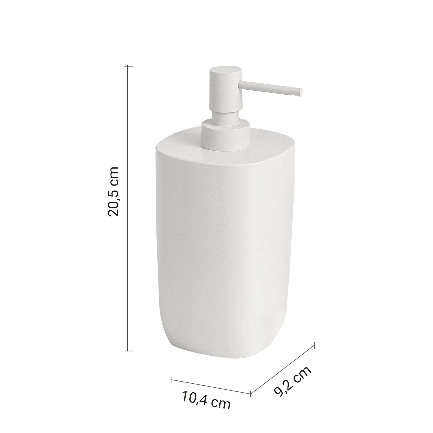 gedy-ylenia-grand-distributeur-de-savon-blanc-mat-poser image 2