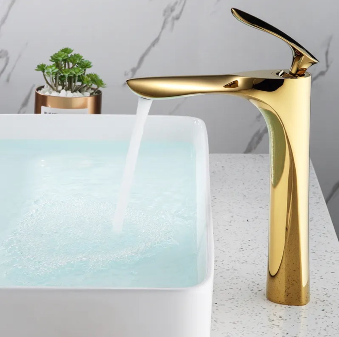 hudor-scamandre-robinet-lavabo-haut-dor-bross-vasque image 2