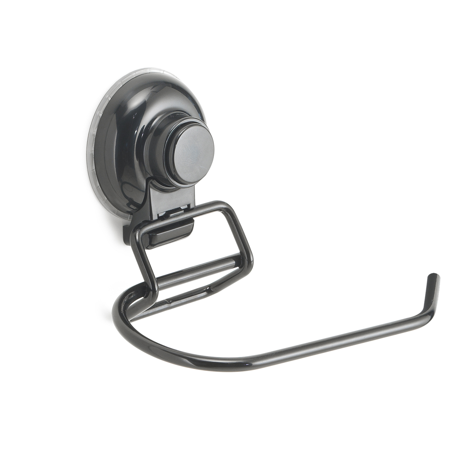 gedy-hot-porte-rouleau-noir-mat-fixation-murale image 1