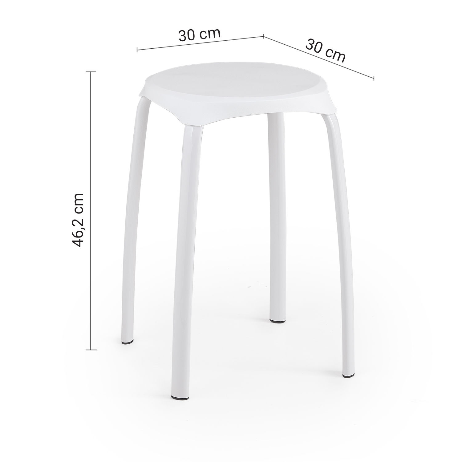 gedy-quadro-tabouret-salle-de-bain-blanc image 2