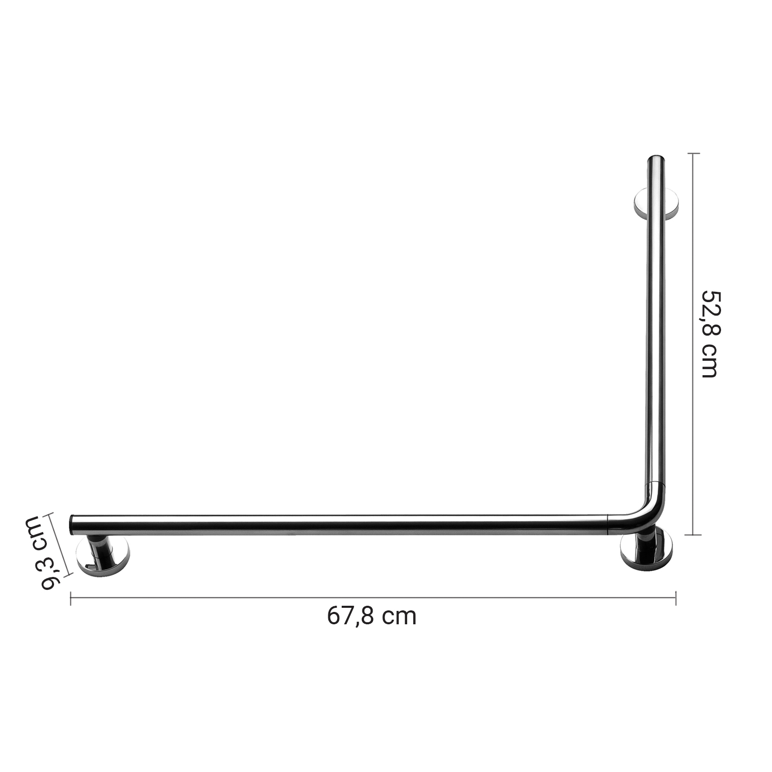 gedy-prima-classe-barre-d-appui-90-chrome image 2