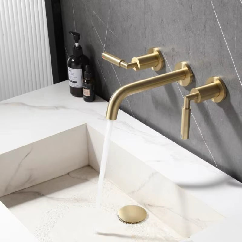 hudor-scamandre-robinet-lavabo-mural-dor-bross-3 image 4