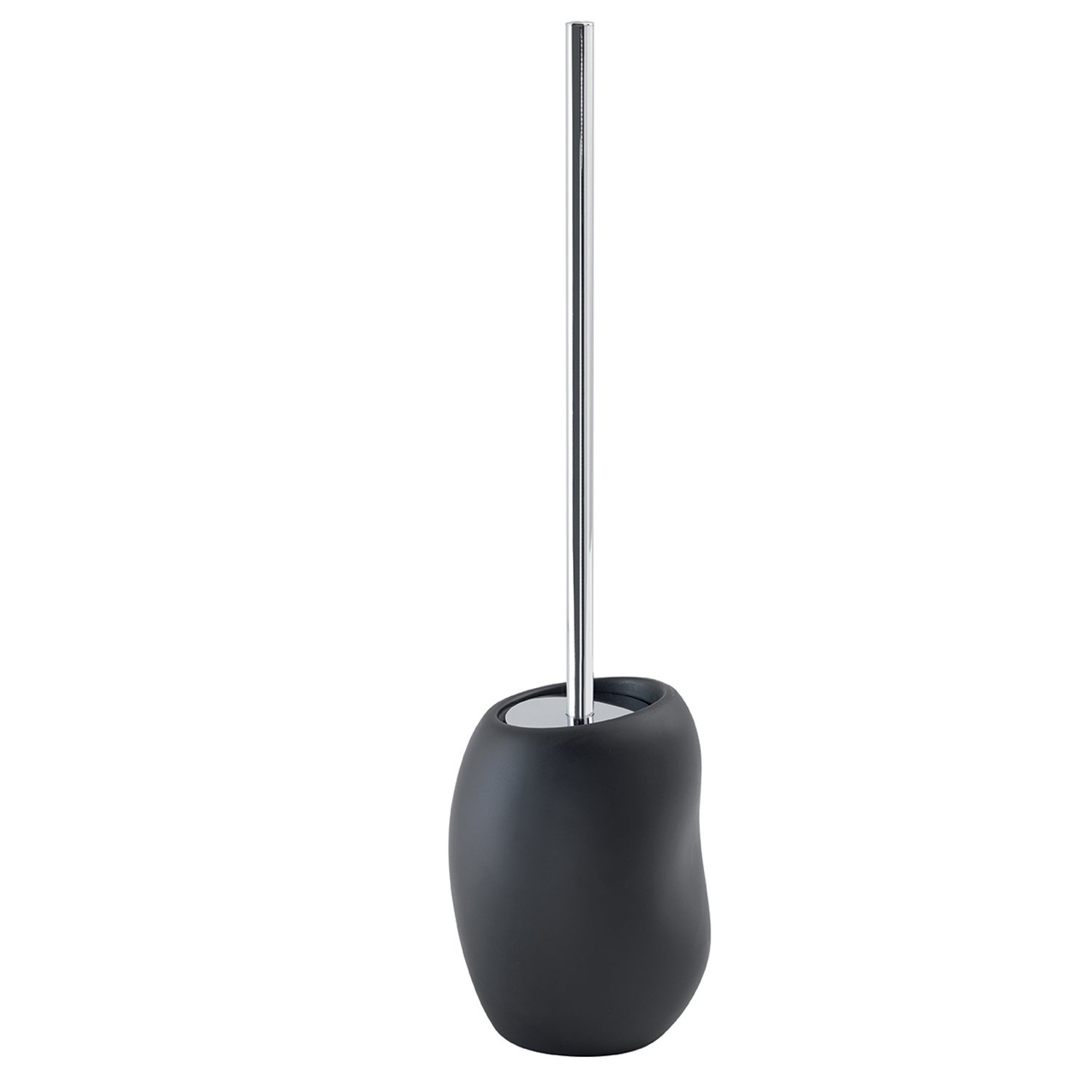 gedy-iside-porte-brosse-wc-noir-mat-poser image 1