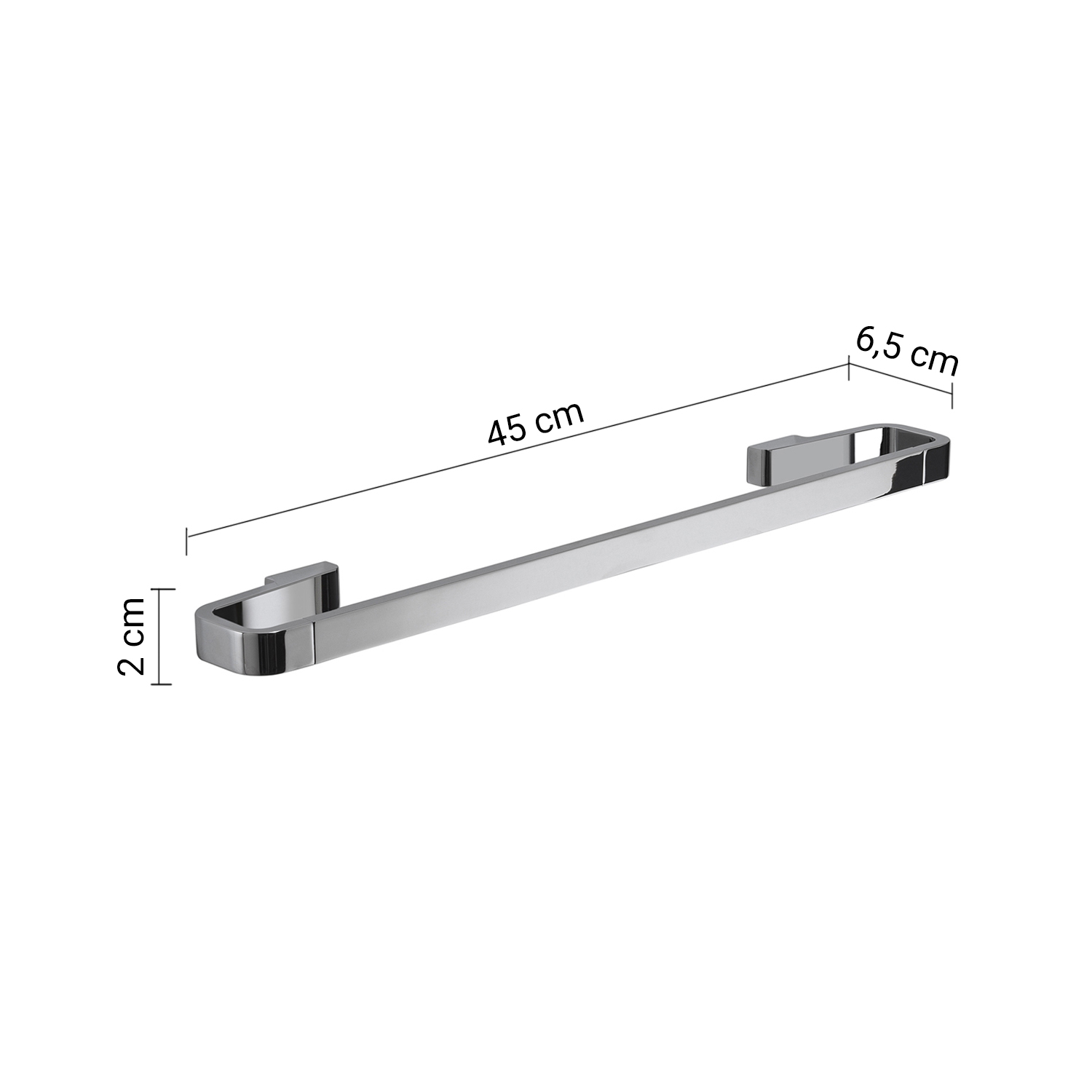 gedy-samoa-porte-serviette-barre-45-cm-chrome image 2