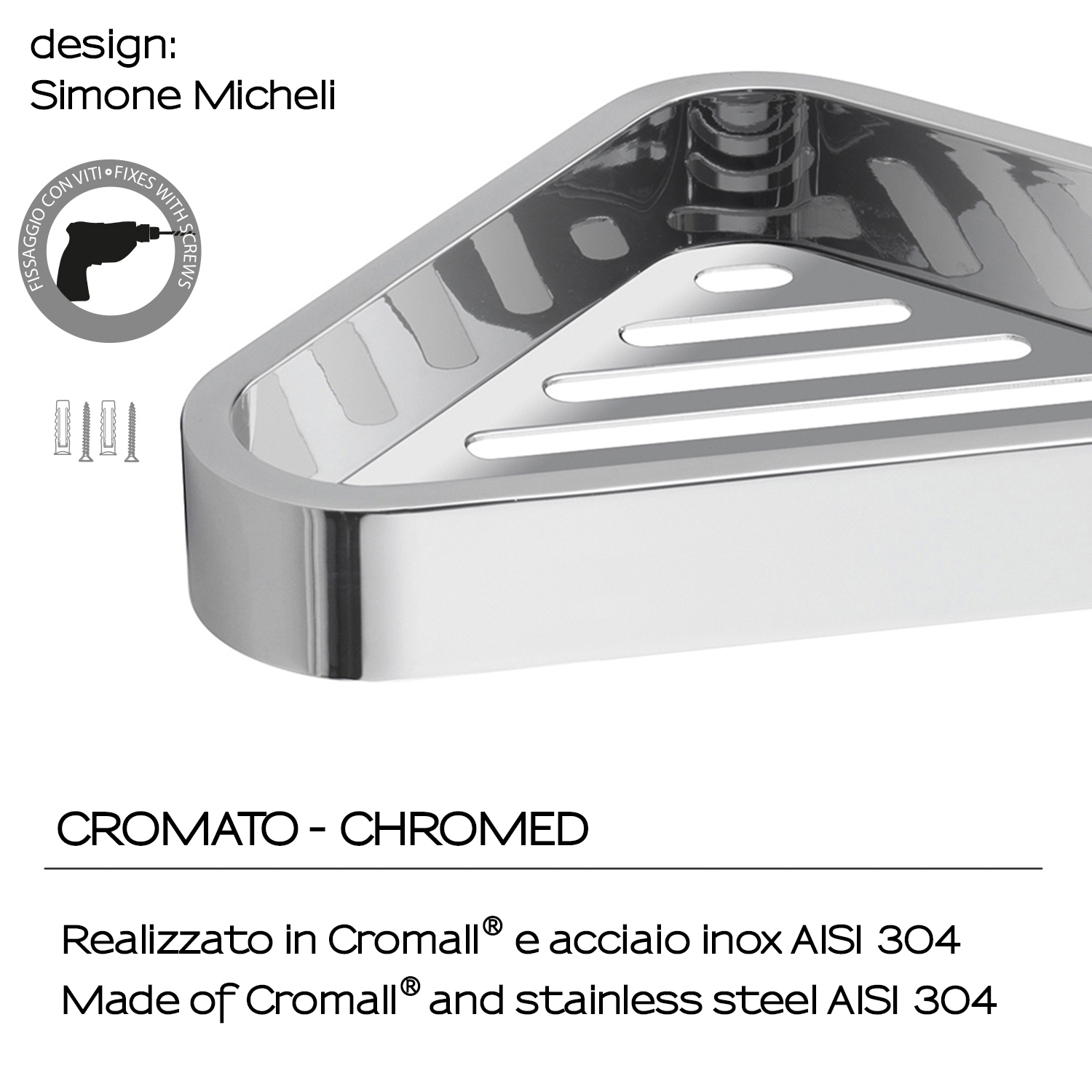 gedy-outline-porte-objets-angle-douche-chrome image 5