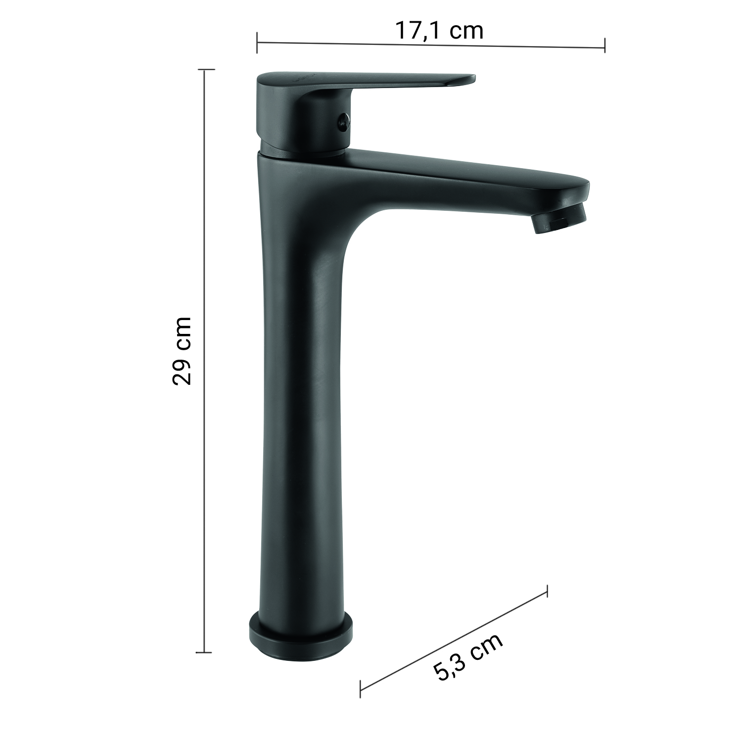 gedy-como-mitigeur-lavabo-haut-noir-mat image 2