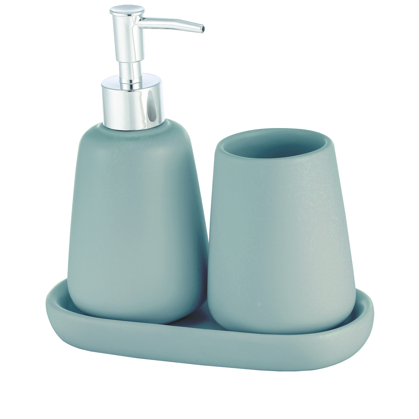 bisk-milo-ensemble-accessoires-salle-de-bain-gris image 1