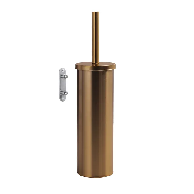 gedy-flip-brosse-wc-murale-or-rose image 1