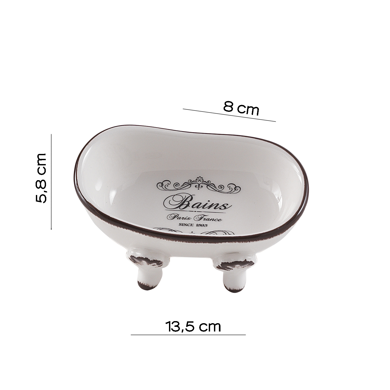 gedy-amelie-porte-savon-poser-blanc image 2