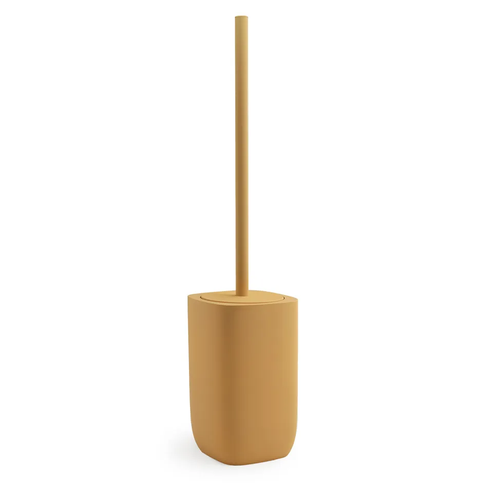 gedy-ylenia-porte-brosse-wc-jaune-mat-poser image 1