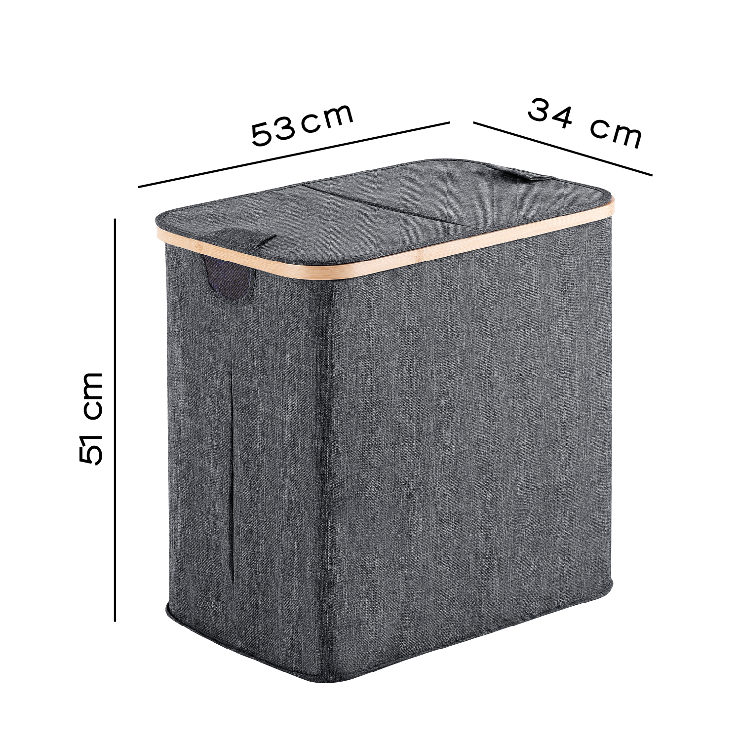 gedy-yoshi-panier-linge-87l-gris image 2